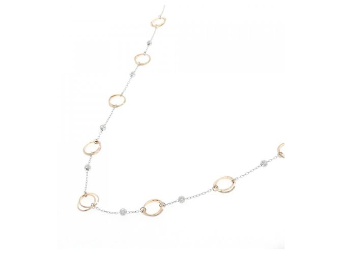 Autre Marque Collana Au750/PT850 D'oro - vista 2