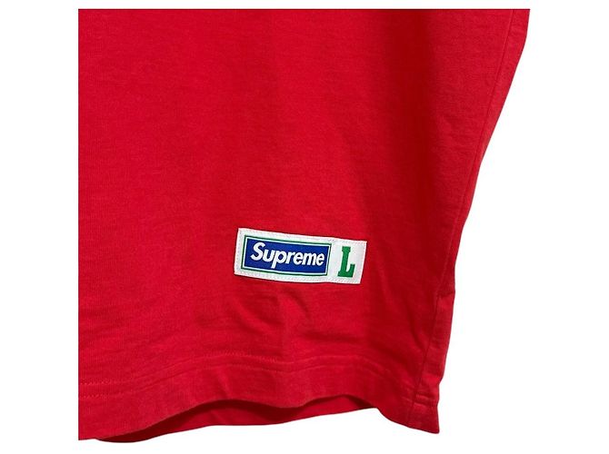 Camiseta de algodón Supreme Athletic Label Roja - vista 3
