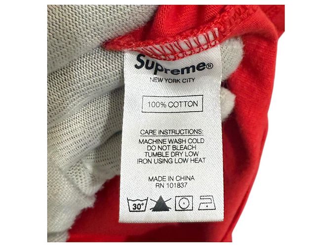 Camiseta de algodón Supreme Athletic Label Roja - vista 5