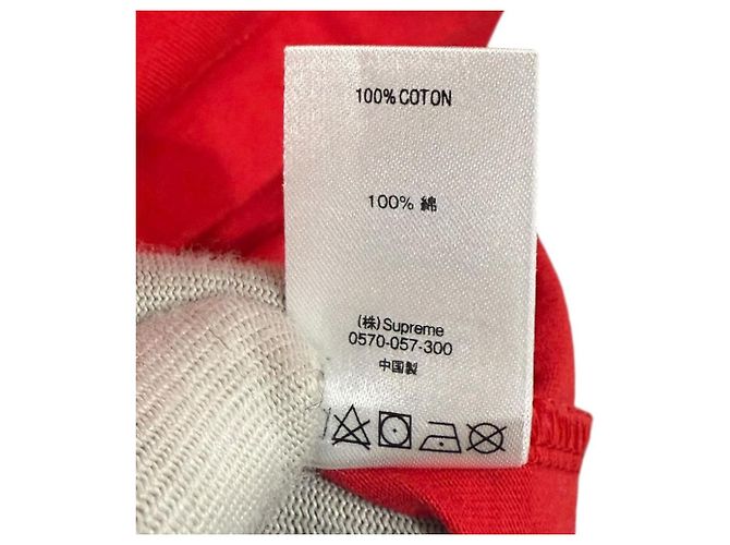 Camiseta de algodón Supreme Athletic Label Roja - vista 6