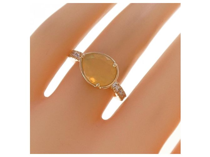 Autre Marque Veretta Ottavia Au750 Opal Diamant Ring Golden - Ansicht 5