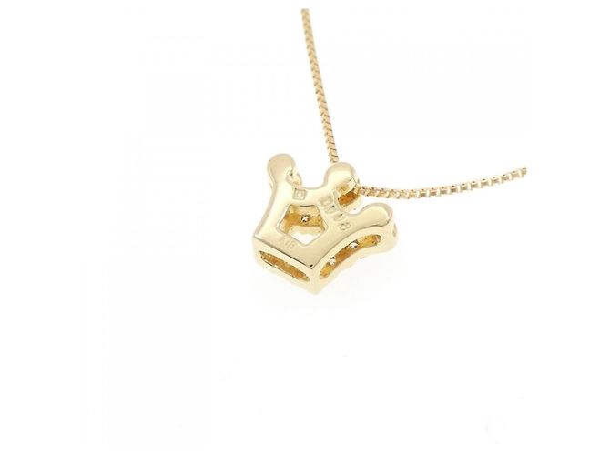 Autre Marque Collana Crown Diamond in Au750 D'oro - vista 4