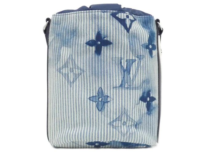 Sac Messenger Louis Vuitton Monogram Aquarelle Bleu - vue 2