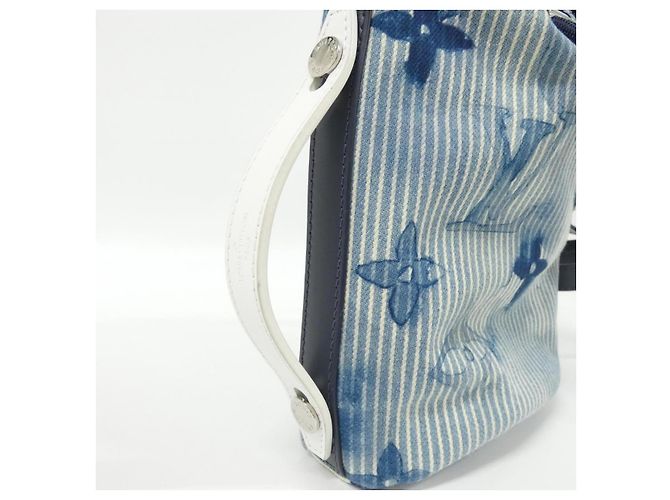 Sac Messenger Louis Vuitton Monogram Aquarelle Bleu - vue 4