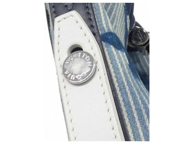 Sac Messenger Louis Vuitton Monogram Aquarelle Bleu - vue 5