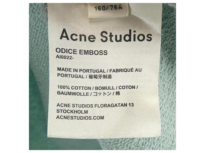 Sweatshirt de algodão Acne Studios Verde - vista 3