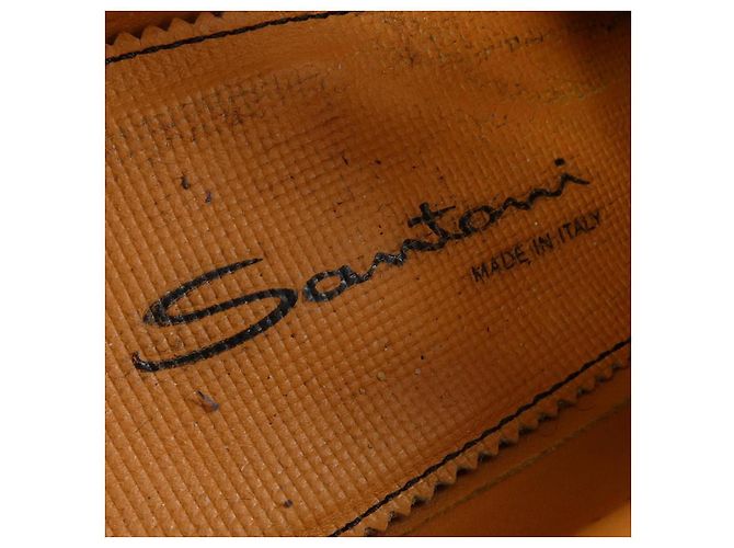 Autre Marque Santoni Leder Derby Schuhe Braun - Ansicht 8