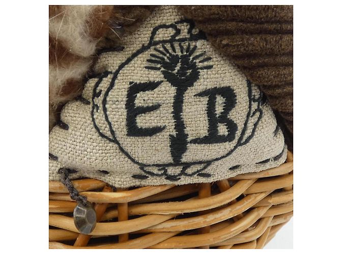 Autre Marque ebagos gewebte Handtasche Braun Beige - Ansicht 5