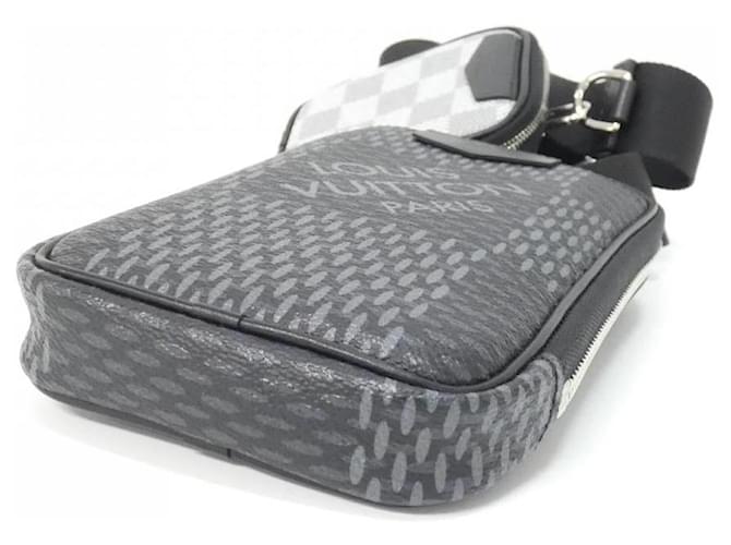 Borsa a tracolla Louis Vuitton Damier Graphite 3D Modular Nero Damier ebene - vista 3