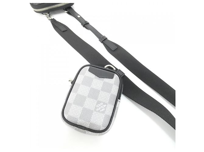 Borsa a tracolla Louis Vuitton Damier Graphite 3D Modular Nero Damier ebene - vista 4