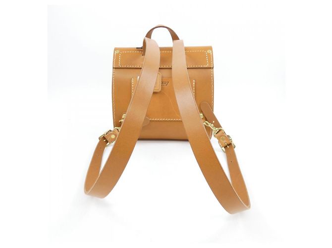 Autre Marque HERZ Lederrucksack Braun - Ansicht 3