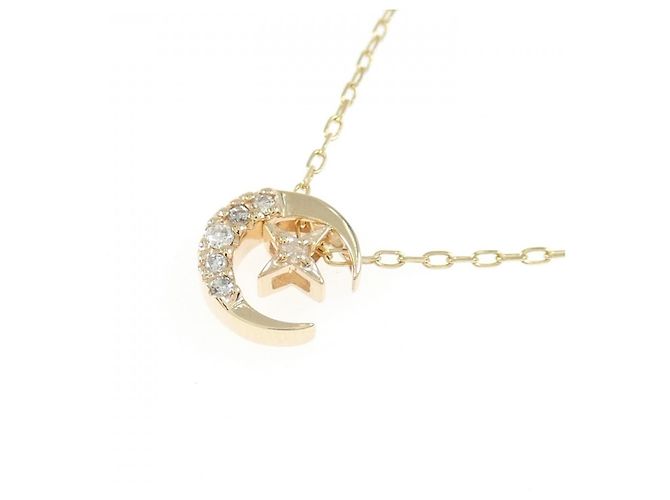 Autre Marque Collana in oro K10 e diamante agete D'oro - vista 3