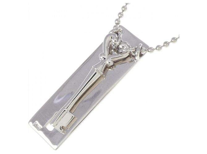 Autre Marque Collana Chiave in Au750 Argento - vista 4