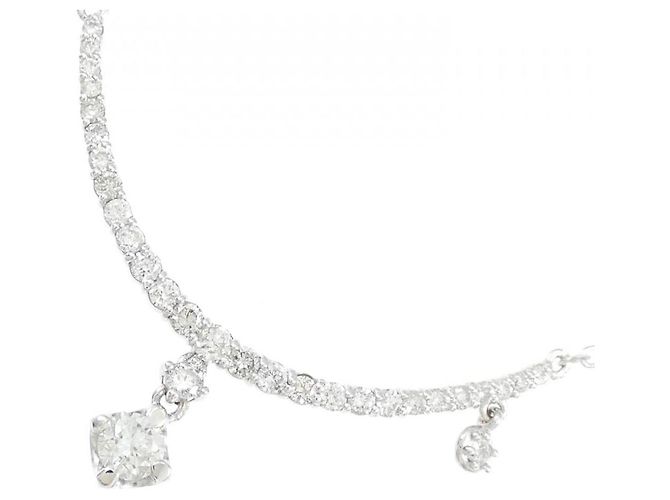 Autre Marque Collana con Diamanti Au750 Argento - vista 3