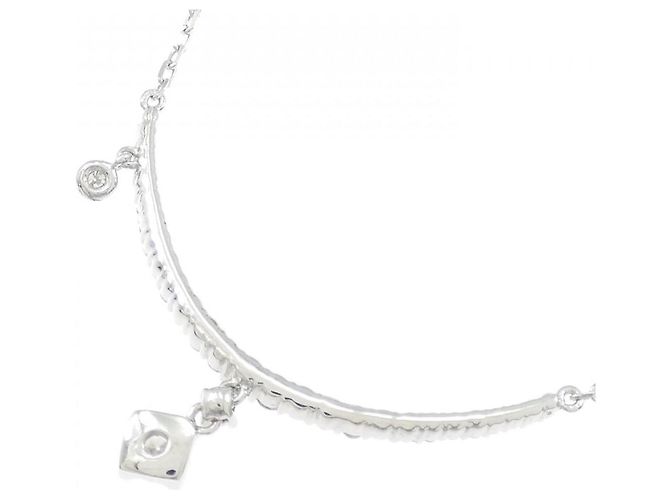 Autre Marque Collana con Diamanti Au750 Argento - vista 4
