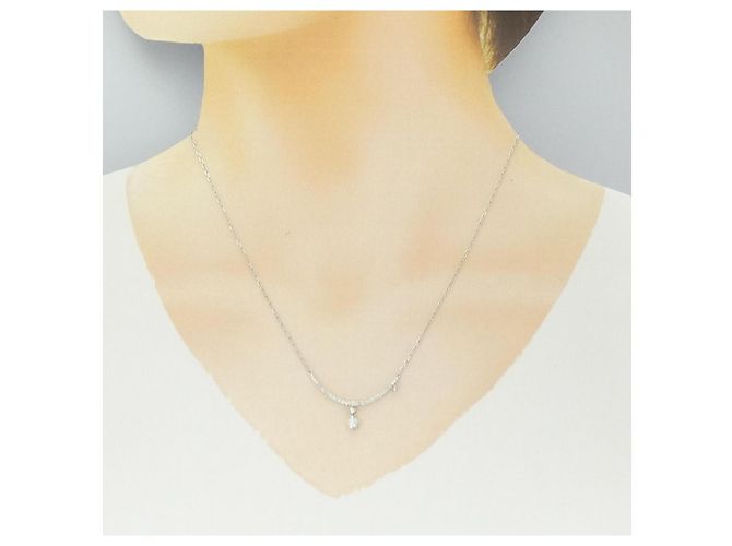 Autre Marque Collana con Diamanti Au750 Argento - vista 6