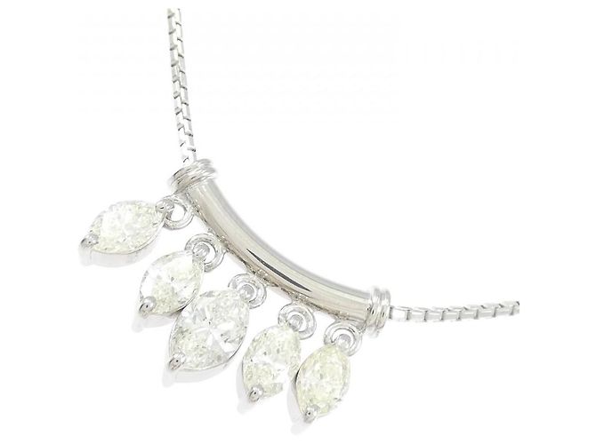 Autre Marque Collana di Diamanti PT900 PT850 Argento - vista 3