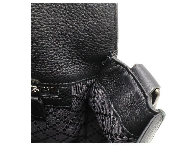 Borsa a tracolla in pelle Gucci Nero - vista 8