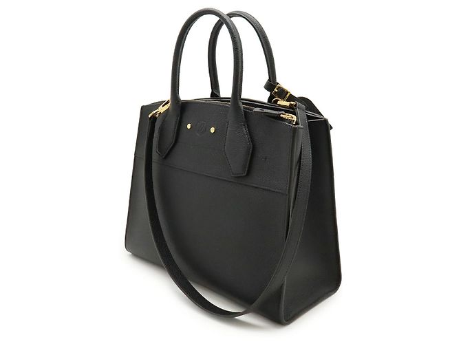 Borsa 2way Louis Vuitton City Steamer MM Taurillon Nero - vista 2