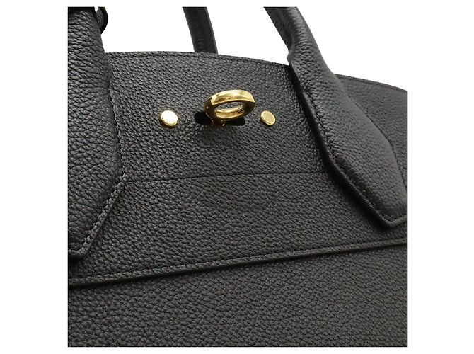 Borsa 2way Louis Vuitton City Steamer MM Taurillon Nero - vista 7