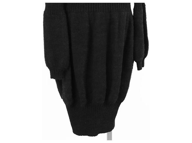 Timeless Chanel 08A P33445 Strickkleid aus Kaschmir und Alpaka Braun Anthrazitgrau - Ansicht 16