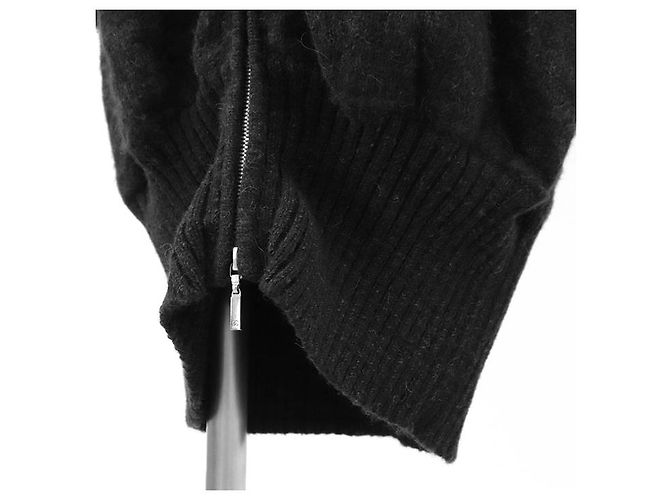 Timeless Chanel 08A P33445 Strickkleid aus Kaschmir und Alpaka Braun Anthrazitgrau - Ansicht 5