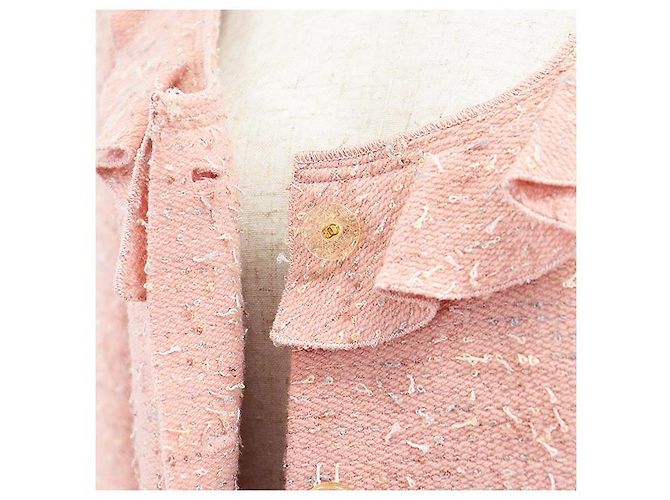 Timeless Conjunto de tweed de mezcla de lana Chanel Rosa - vista 15