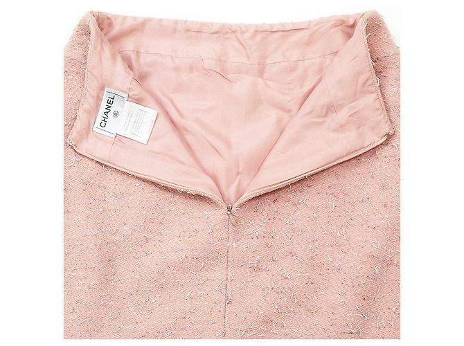 Timeless Conjunto de tweed de mezcla de lana Chanel Rosa - vista 16