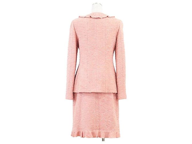 Timeless Conjunto de tweed de mezcla de lana Chanel Rosa - vista 2