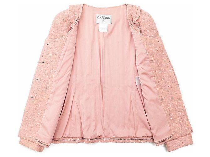 Timeless Conjunto de tweed de mezcla de lana Chanel Rosa - vista 3