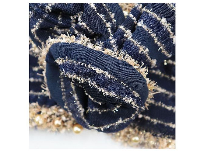 Timeless Chaqueta de tweed de punto Chanel P50939 Azul - vista 9