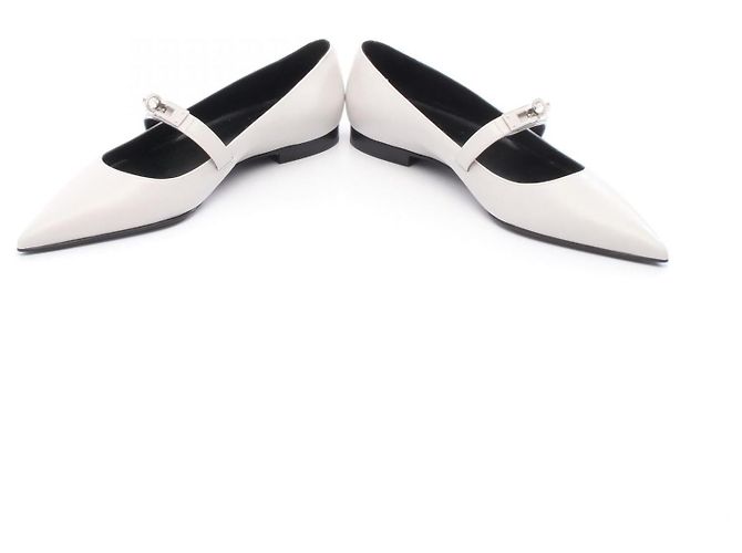 Hermès Hermes Kelly Leder Pumps Braun Grau - Ansicht 3