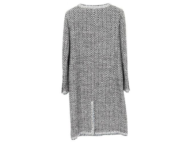 Timeless Chaqueta sin cuello de tweed CHANEL Lame Fantasy Negro Plata Multicolor - vista 2