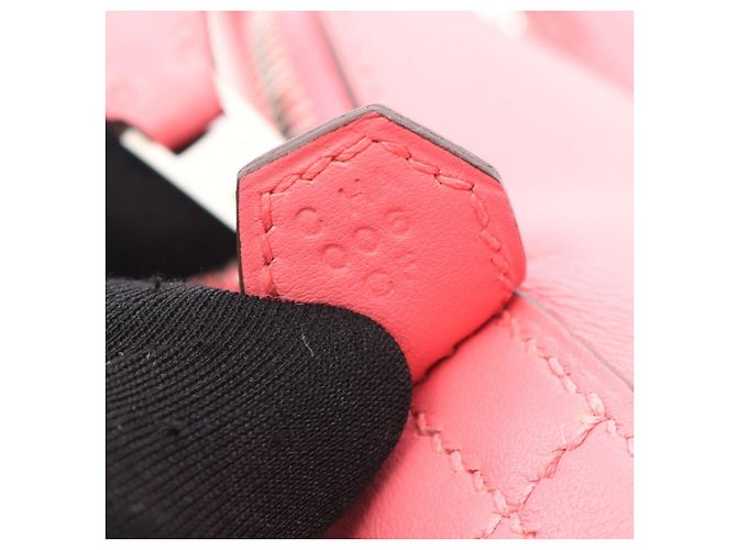 Hermès Borsa in pelle Hermes Bolide27 Rosa - vista 5