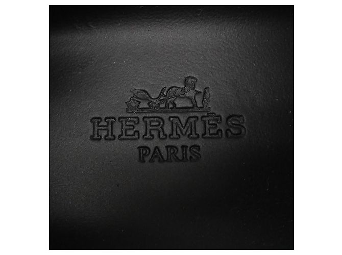 Hermès Sneakers in pelle nappa e crochet Hermes Nero - vista 6