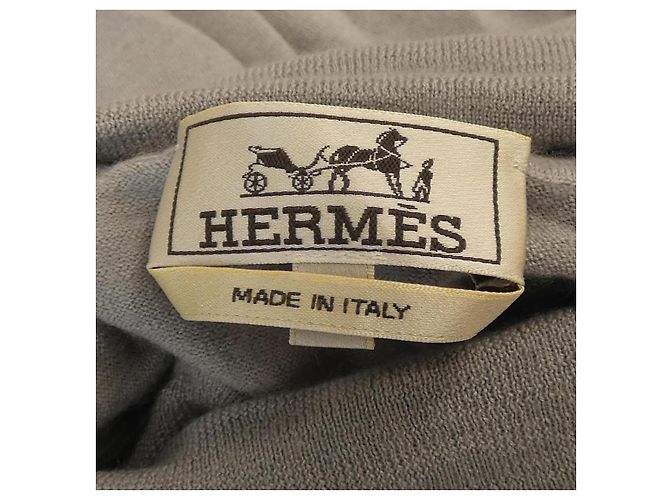 Hermès Hermes Seide-Kaschmir-Strick Braun - Ansicht 4
