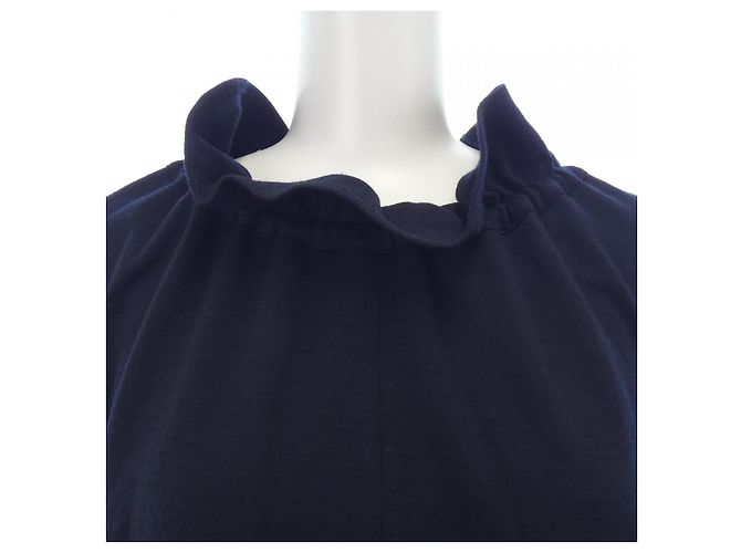 Autre Marque Tejido de mezcla de lana Drawer Azul Azul marino - vista 6