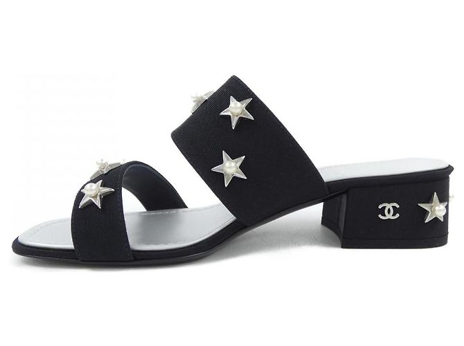 Timeless Sandali Chanel Groggrain Nero - vista 2