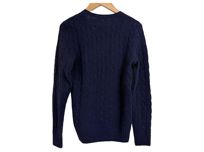 Polo by Ralph Lauren Wollstrickpullover Blau Marineblau - Ansicht 2