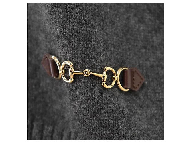 Gucci Cashmere-Kurzarm-Stricktop mit mittlerem Maschenbild - Ansicht 3