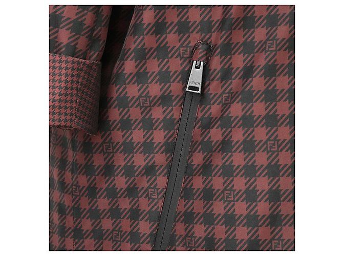 Gabardina de nailon reversible Fendi Roja - vista 14