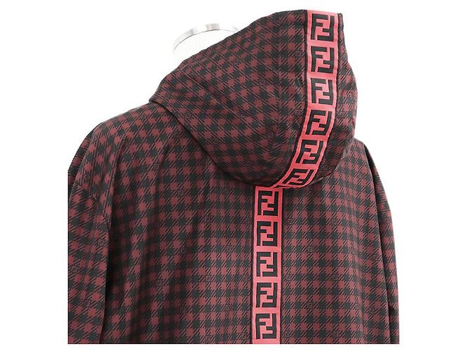 Gabardina de nailon reversible Fendi Roja - vista 17