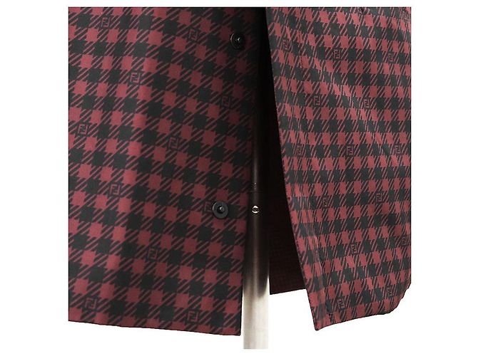 Gabardina de nailon reversible Fendi Roja - vista 18