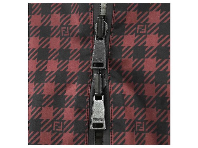 Gabardina de nailon reversible Fendi Roja - vista 4