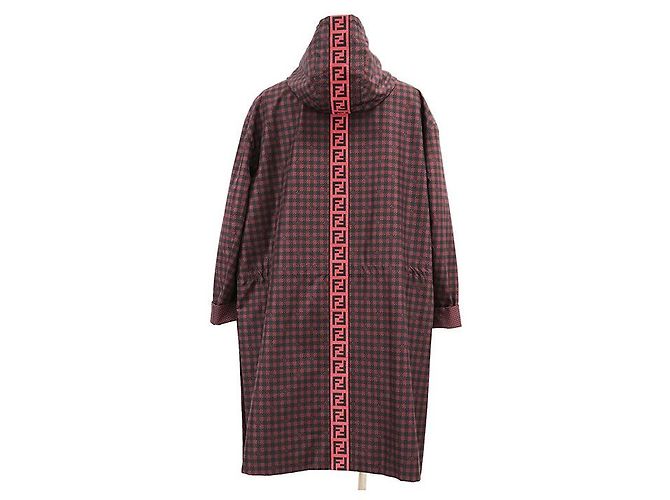 Gabardina de nailon reversible Fendi Roja - vista 7