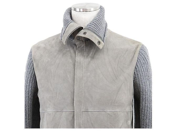 Dolce & Gabbana Chaqueta de punto de nubuck de piel de cordero Dolce&Gabbana Verde - vista 2