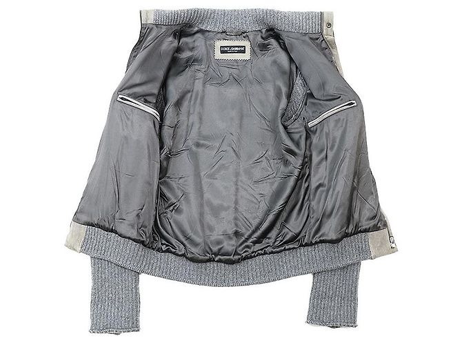 Dolce & Gabbana Chaqueta de punto de nubuck de piel de cordero Dolce&Gabbana Verde - vista 8