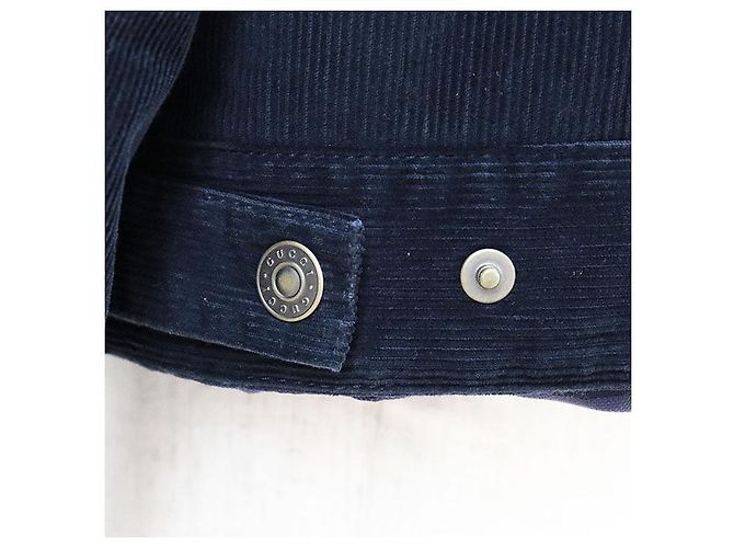 Chaqueta de pana Gucci Jumbo GG Monogram Azul Azul marino - vista 14