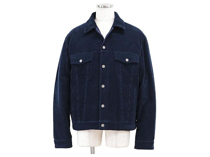 Chaqueta de pana Gucci Jumbo GG Monogram Azul Azul marino - vista 2