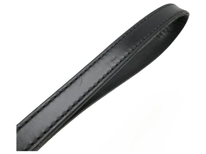 Pochette Seliere Dragonne Epi Louis Vuitton Clutch Bag Nero - vista 5